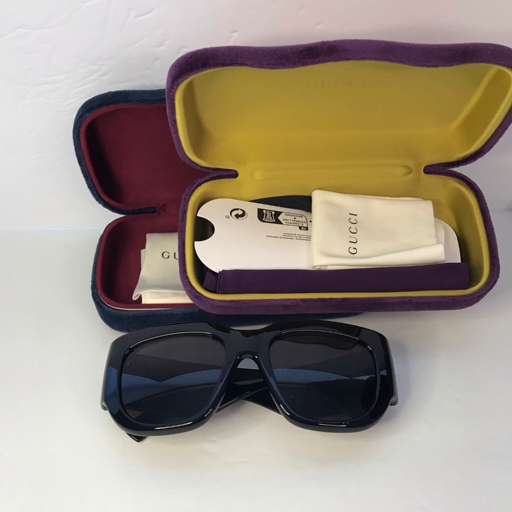 New 💯 Original Gucci Grey Square Ladies Sunglasses GG1545S 001 53. - Picture 4 of 11
